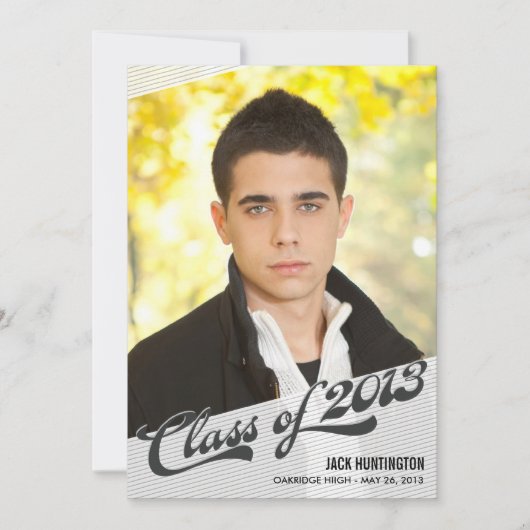 Speltijd Afstuderen Uitnodiging - Kool (Voorkant)