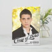 Speltijd Afstuderen Uitnodiging - Kool (Staand voorkant)