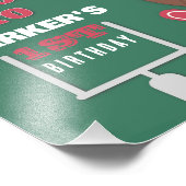 Speltijd, Football feest, Football thema, Verjaard Foto Afdruk (Hoek)