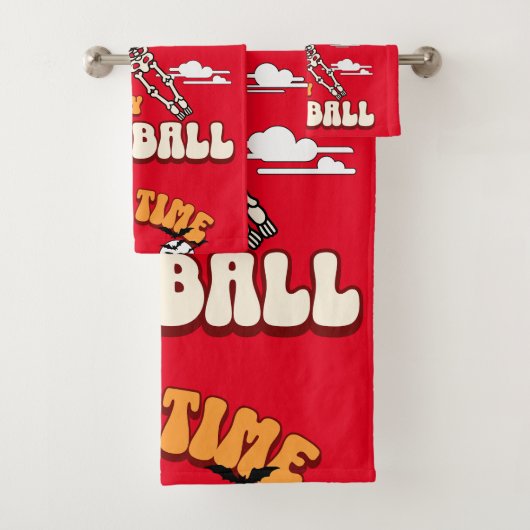 Speltijd Let's Play Football Halloween Funny Bad Handdoek (Insitu)