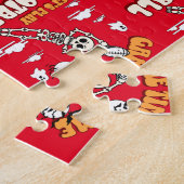 Speltijd Let's Play Football Halloween Funny Legpuzzel (Zijkant)