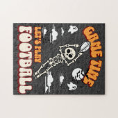 Speltijd Let's Play Football Halloween Funny Legpuzzel (Horizontaal)