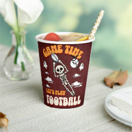 Speltijd Let's Play Football Halloween Funny Papieren Bekers