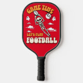 Speltijd Let's Play Football Halloween Funny Pickleball Paddle (Achterkant)