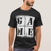Speltypografie Vervallen Grafisch T-shirt (Voorkant)