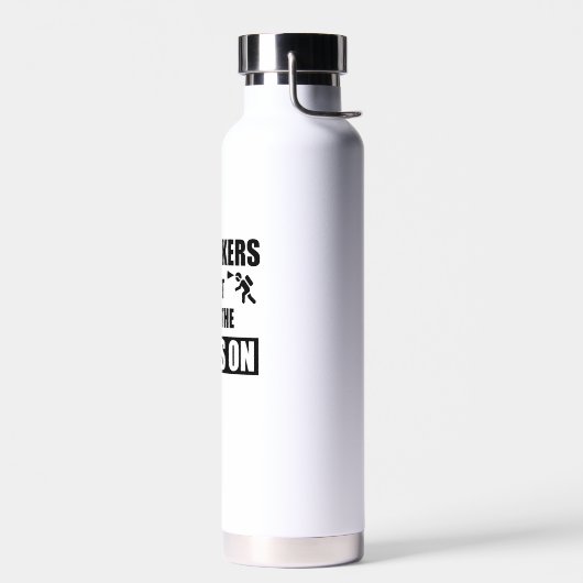 Spelunkers doen het met licht erop waterfles (Links)