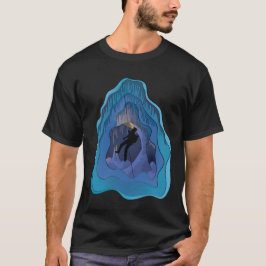 Spelunking ondergrond bedekken t-shirt