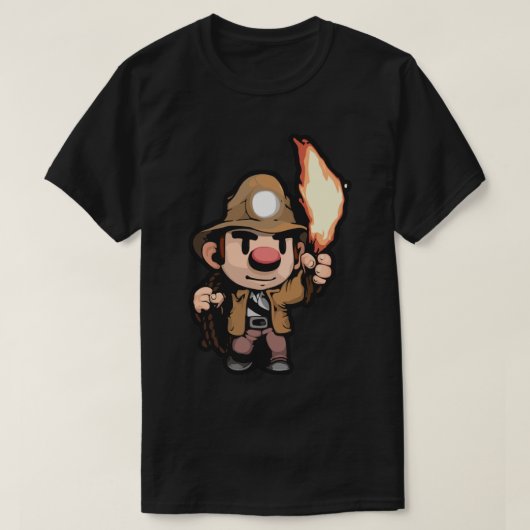 Spelunky Guy Sticker.png T-shirt (Design voorkant)