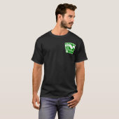 Spelventilatorbadge donker T T-shirt (Voorkant volledig)