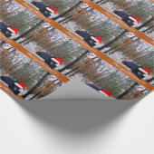 Spelwagen die een Beer snijdt die de kerstman van  Cadeaupapier (Hoek)