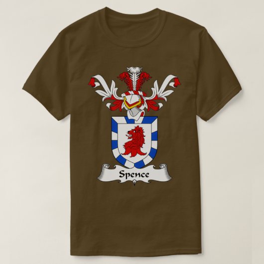 Spence Coat of Arms Family Crest T-shirt (Design voorkant)