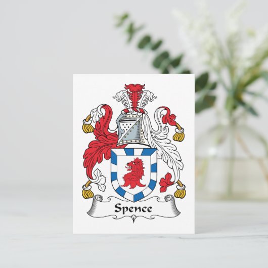 Spence Family Crest Briefkaart (Staand voorkant)