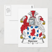 Spence Family Crest Briefkaart (Voorkant / Achterkant)