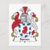 Spence Family Crest Briefkaart (Voorkant)