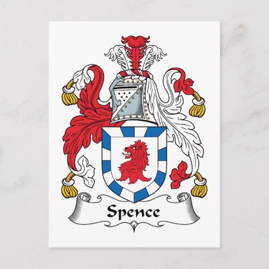 Spence Family Crest Briefkaart (Voorkant)
