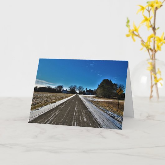 "Spencer Brook" kerstkaart Kaart (Gele Bloem)