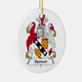 Spencer Family Crest Keramisch Ornament (Rechts)
