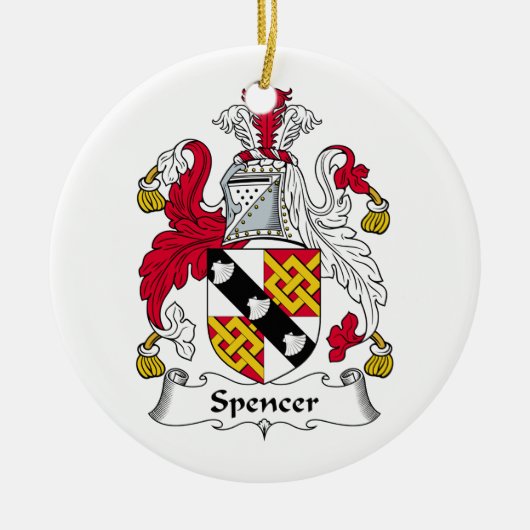 Spencer Family Crest Keramisch Ornament (Voorkant)