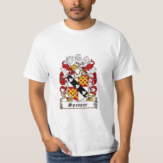 Spencer Family Crest - Spencer Coat of Arms T-shirt (Voorkant)