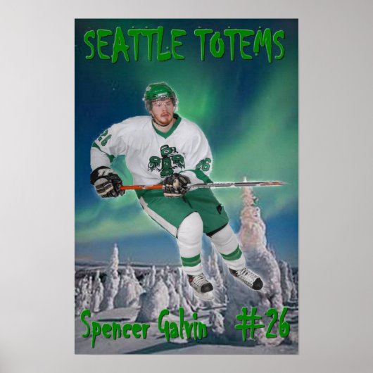 Spencer Galvin - Seattle Totems Poster (Voorkant)