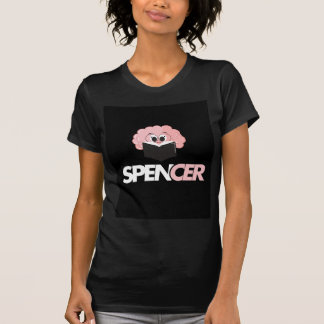 Spencer Hersenen Lezen Boek Schattig Cartoon T-Shi T-shirt