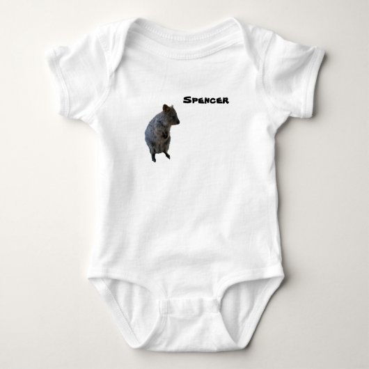 Spencer Jongensnaam @ Aussie Quokka, Baby Bodysuit (Voorkant)