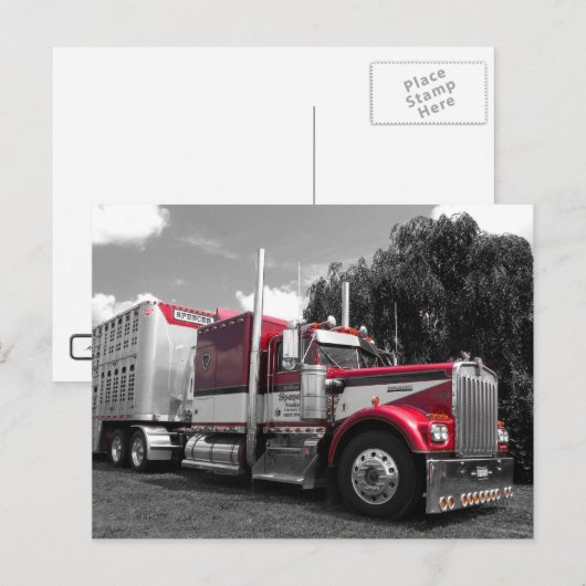 Spencer Kenworth W900A Briefkaart (Voorkant / Achterkant)