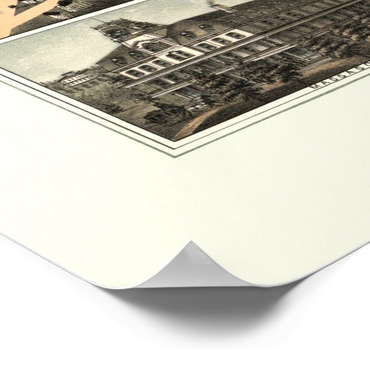 Spencer, MA Panoramic Map - 1877 Poster (Hoek)