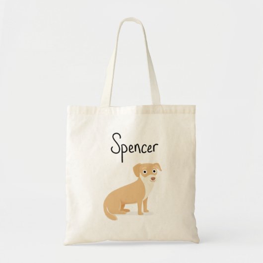 Spencer op een tas. tote bag (Voorkant)