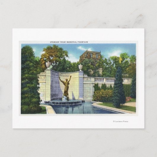 Spencer Trask Memorial Fountain Uitzicht Briefkaart (Voorkant)