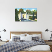 Spencer Trask Memorial Fountain Uitzicht Canvas Afdruk (Insitu (Slaapkamer))