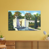 Spencer Trask Memorial Fountain Uitzicht Canvas Afdruk (Insitu (Woonkamer))
