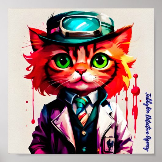 "Spencer" van Tabbykin Detective Agency Poster (Voorkant)