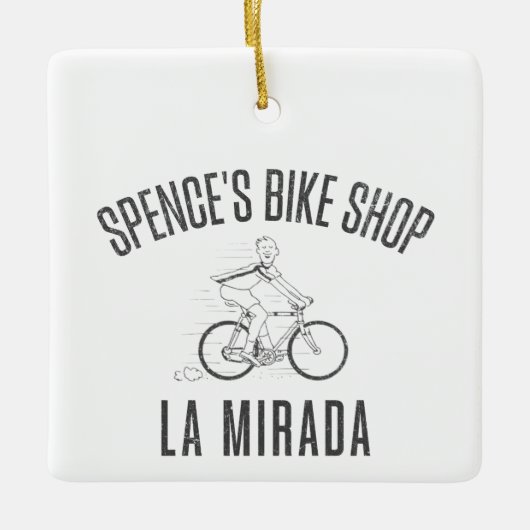 Spence's Bike Shop La Mirada  Keramisch Ornament (Voorkant)