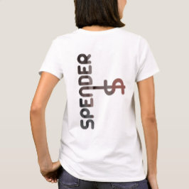SPENDER Achterdruk T-shirt Trend Abstract Poedery