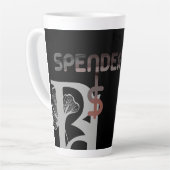 SPENDER Latte Mok Abstracte Trend Interieur Decor (Linkerhoek)