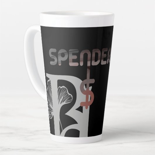 SPENDER Latte Mok Abstracte Trend Interieur Decor (Linkerhoek)