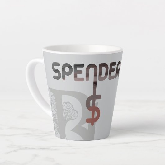 SPENDER Latte Mok Abstracte Trend Interieur Decor (Linkerhoek)