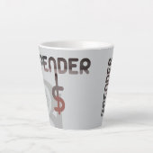 SPENDER Latte Mok Abstracte Trend Interieur Decor (Voorkant)