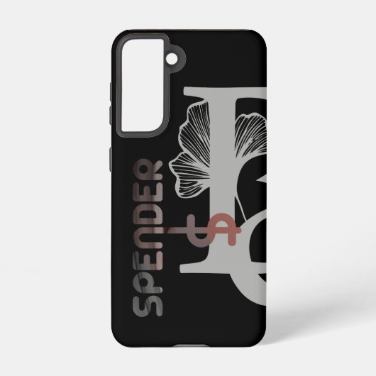 SPENDER Samsung Hoesjes Trend Abstract Zwart Poede Galaxy Hoesje (Achterkant)