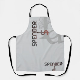 SPENDER Schort Abstracte Trend Decor Poederachtig