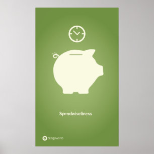 Spendwiseliness Poster 18 x 30 inch