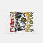 Spent A Little Time On The Mountain - Skeleton Hik Fleece Deken (Voorkant (Horizontaal))