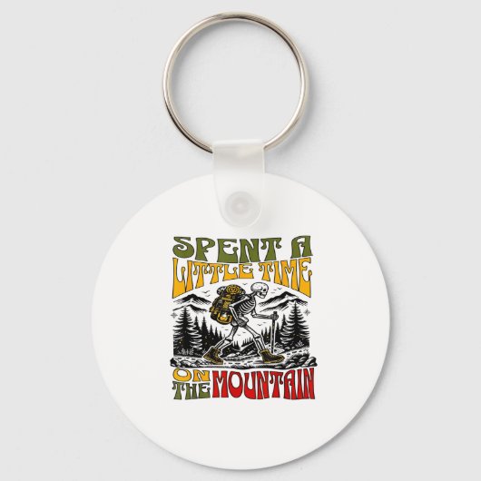 Spent A Little Time On The Mountain - Skeleton Hik Sleutelhanger (Voorkant)