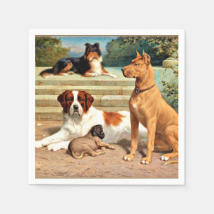 Sperling - groep honden in de beurzen servet