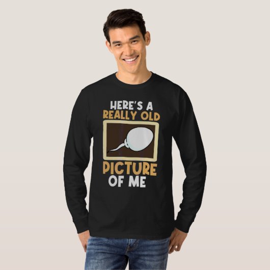 Sperm Cell Sarcastic Birthday Science T-shirt (Voorkant volledig)