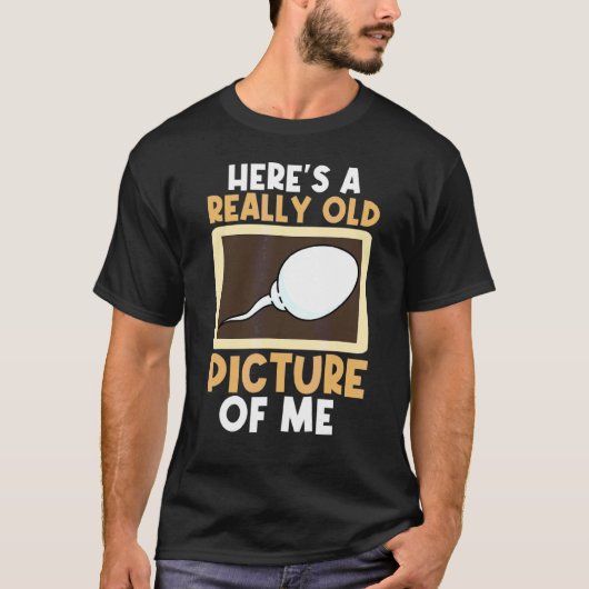 Sperm Cell Sarcastic Birthday Science T-shirt (Voorkant)