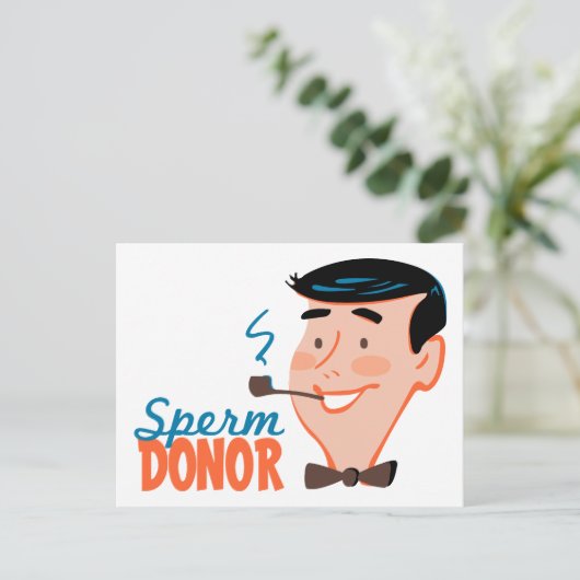 Sperm Donor Briefkaart (Staand voorkant)