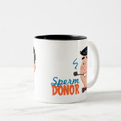 Sperm Donor-Mok Tweekleurige Koffiemok (Voorkant rechts)