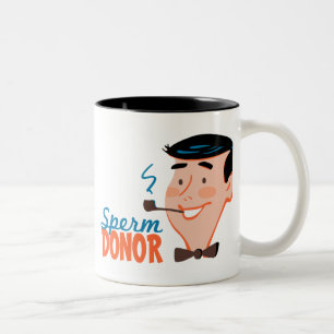 Sperm Donor-Mok Tweekleurige Koffiemok